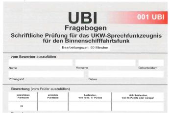 Bild von der UKW-Binnenfunkprüfung UBI